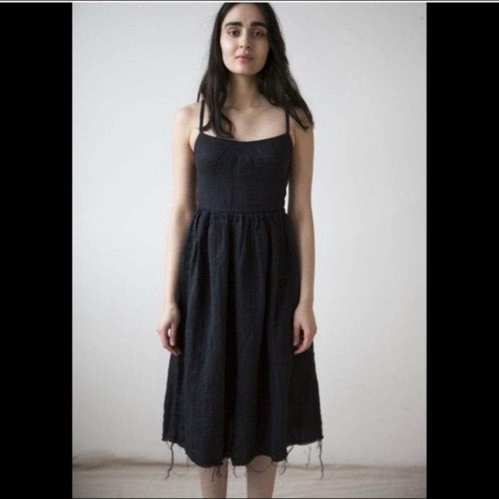 Ovate Mathilde Linen Dress in Cardamom